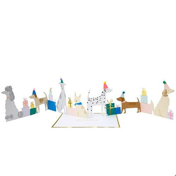 Dog Party Birthday Card