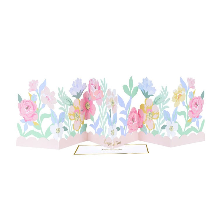 Floral Congratulations Concertina Card