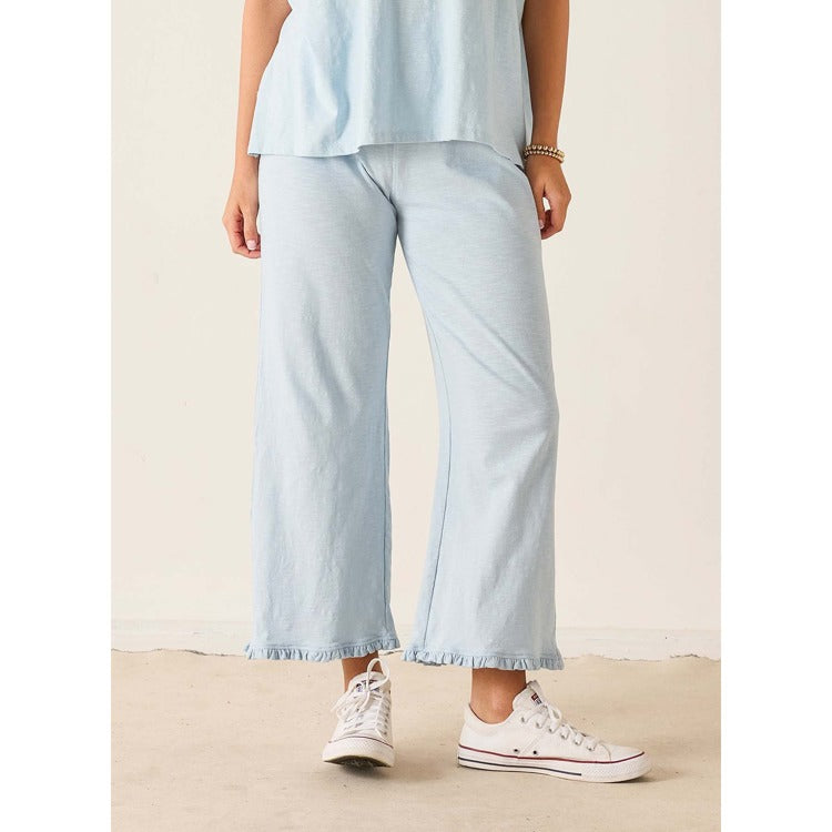 Traveler Ruffle Tee Pant - Niagra Mist