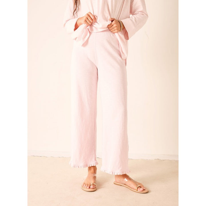 Traveler Ruffle Tee Pant - Rose Quartz