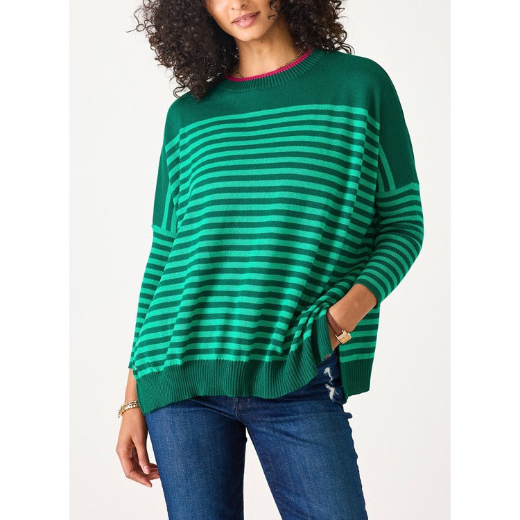 Catalina Modern Crew Sweater Spruce/Emerald