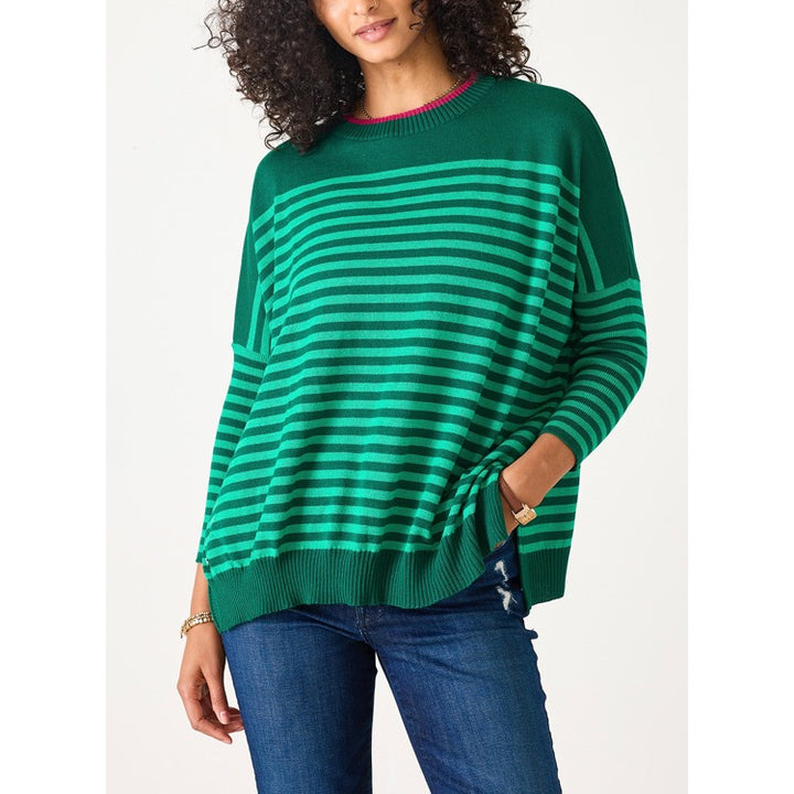 Catalina Modern Crew Sweater Spruce/Emerald