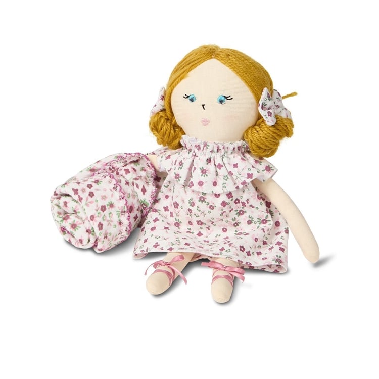 Mini Luna Doll Security Blanket: Winter White: OS