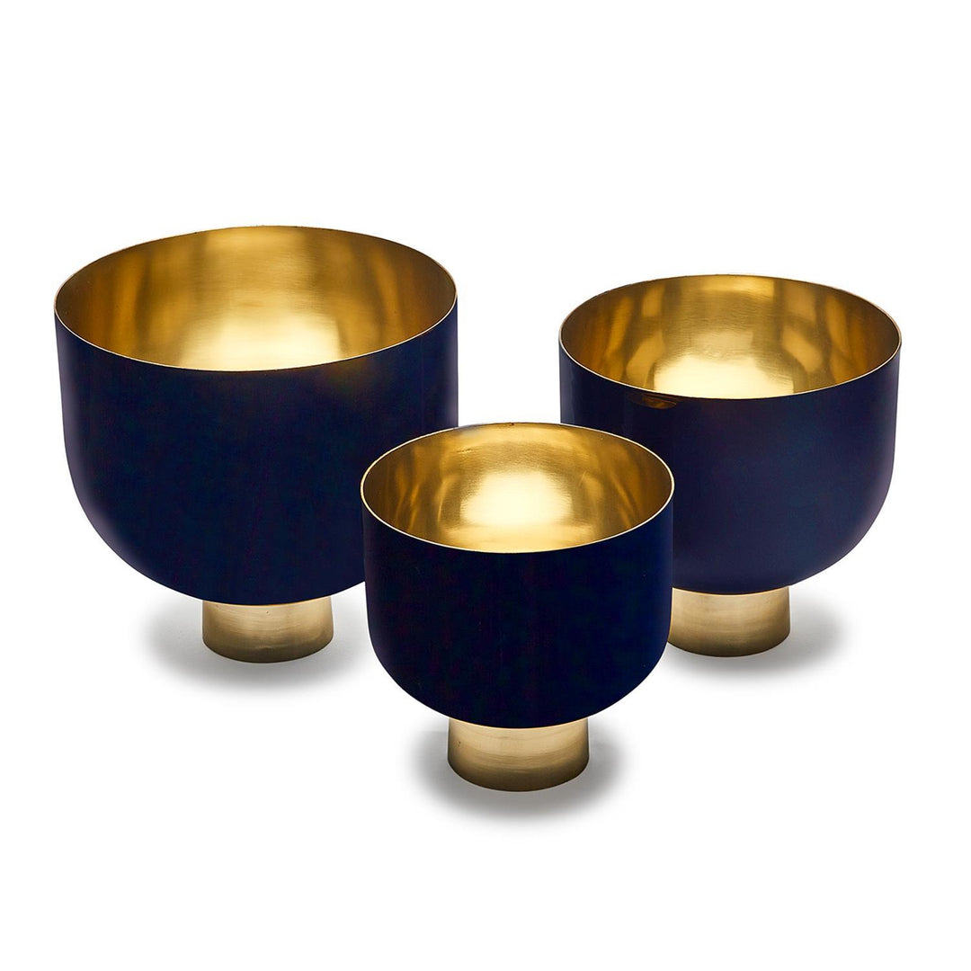 Two's Company Opus Bowl with Gold Base