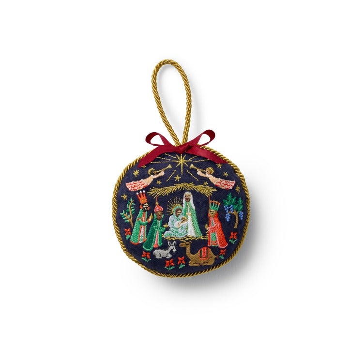 Nativity Embroidered Ornament