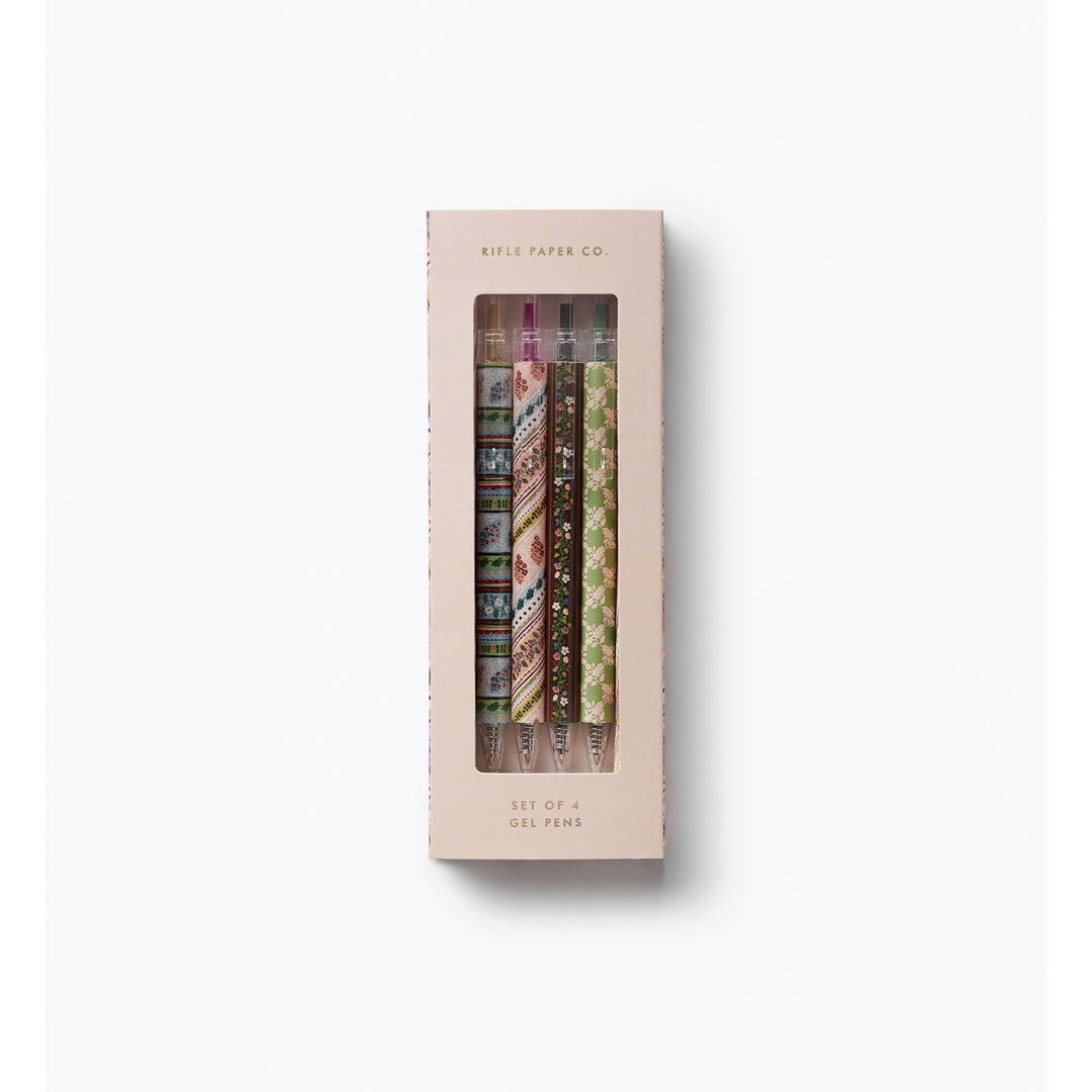 Paisley Gel Pen Set of 4
