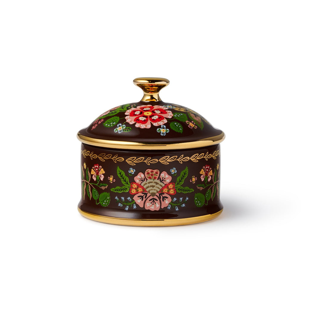 Gracie Round Porcelain Box