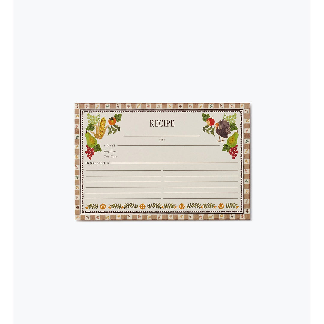 Pack of 12 Harvest Recipe Cards