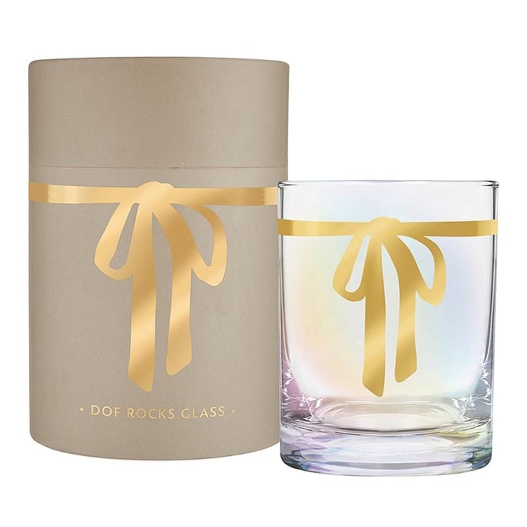 DOF Glass - Gold Bow