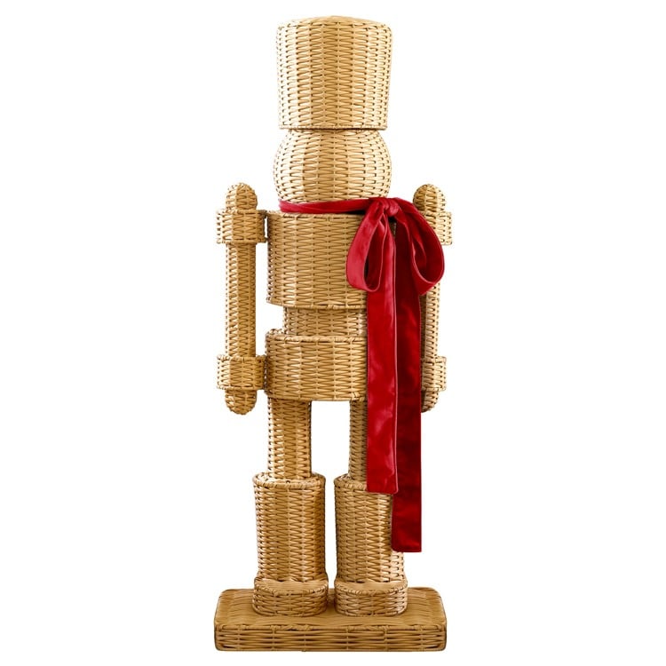 Wicker Nutcracker -Red