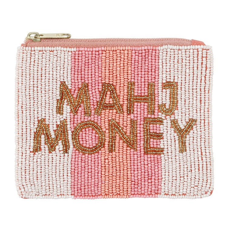 Beaded Pouch - Mahj Money