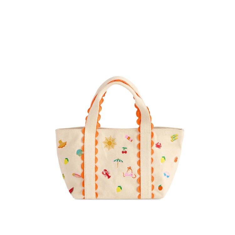 SUMMER ICONS MINI TOTE,NATURAL