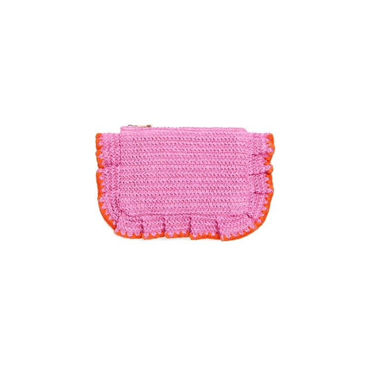 ARABELLA ZIP POUCH,PINK