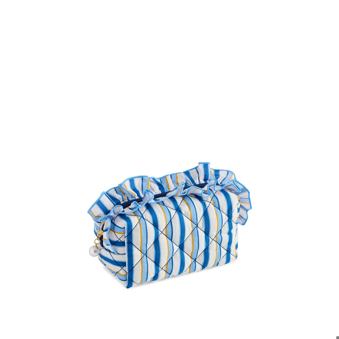 FANCY SMALL ZIP POUCH,NAVY