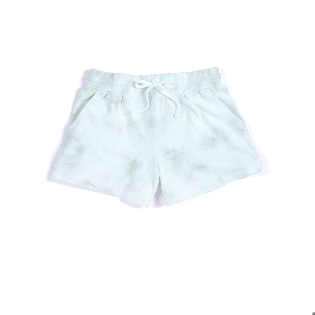 SET/6 RAE TIE DYE SHORTS,GREY