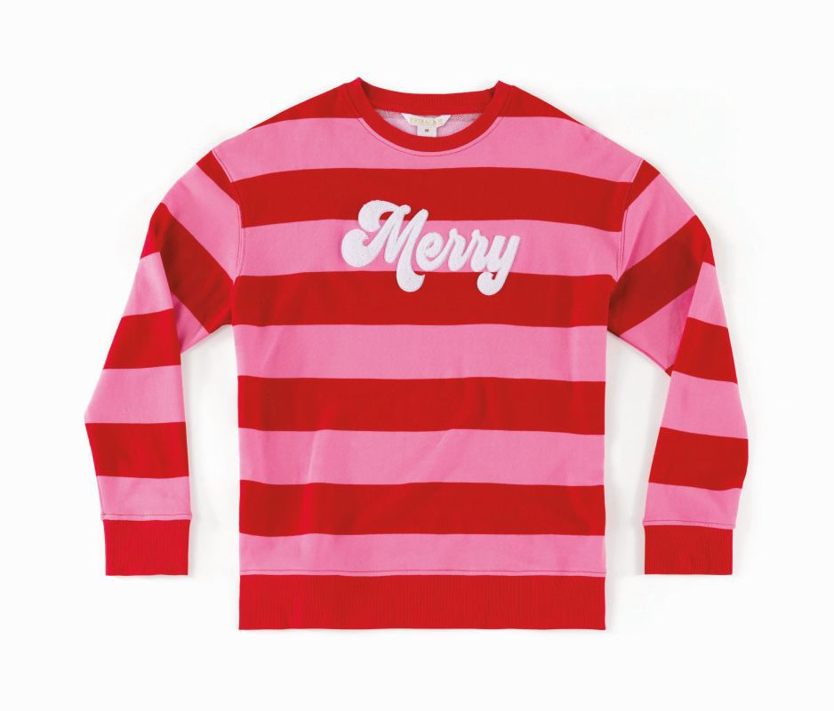 ASST/6 MERRY STRIPE SWEATSHIR