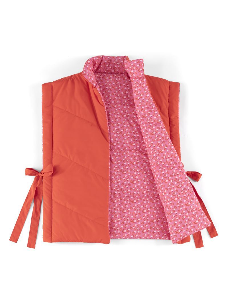 PETRA REVERSIBLE VEST,FLAME