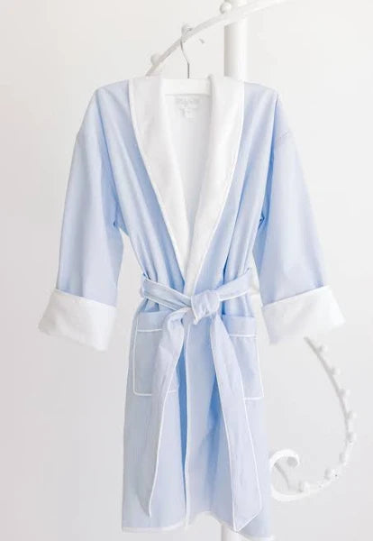 Bathrobe - blue stripe