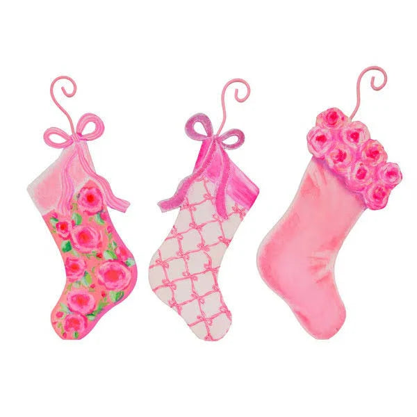Pink Fanciful Stocking Ornament