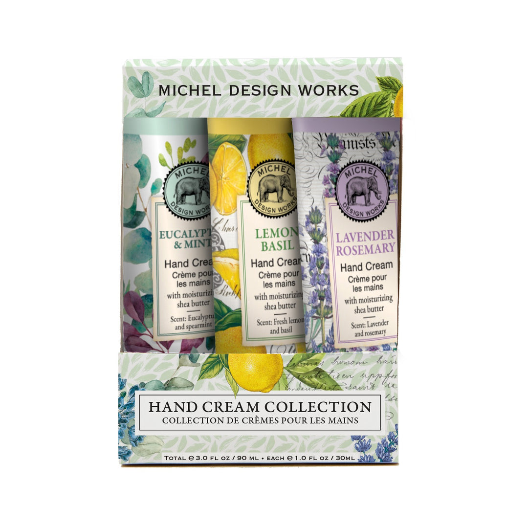 MDW Botanicals Hand Cream Gift Set: LB, LR, E & M