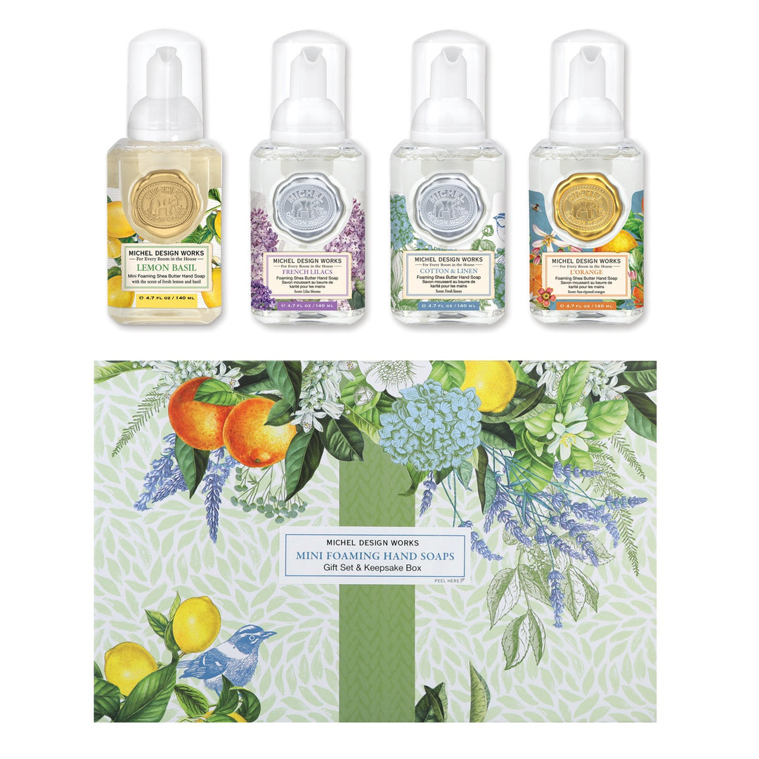 MDW Botanicals Mini Foaming Soaps 4-pc Boxed Set