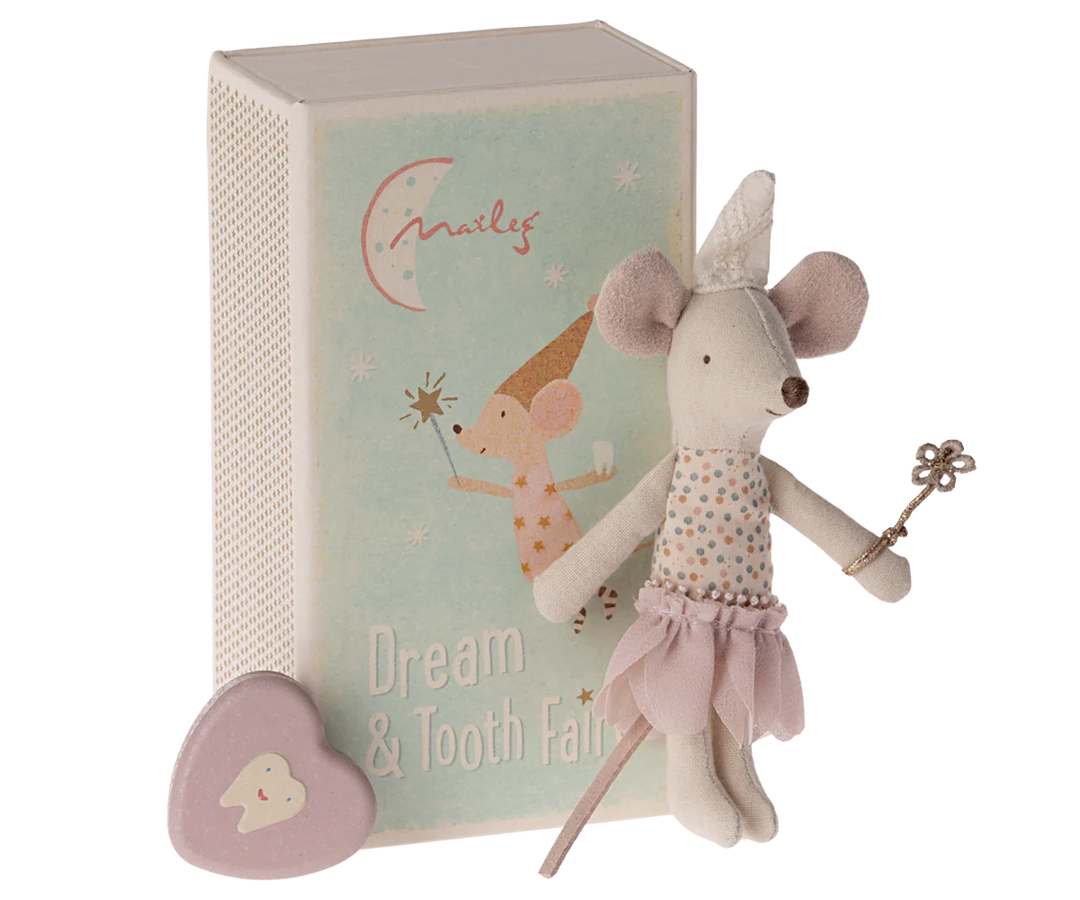 Maileg Tooth fairy mouse - Little Sister in matchbox