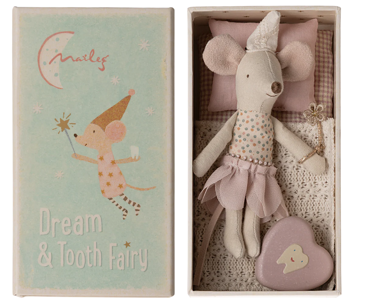 Maileg Tooth fairy mouse - Little Sister in matchbox