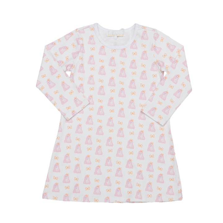 Mary Chase Ghostly Pink LS Dress