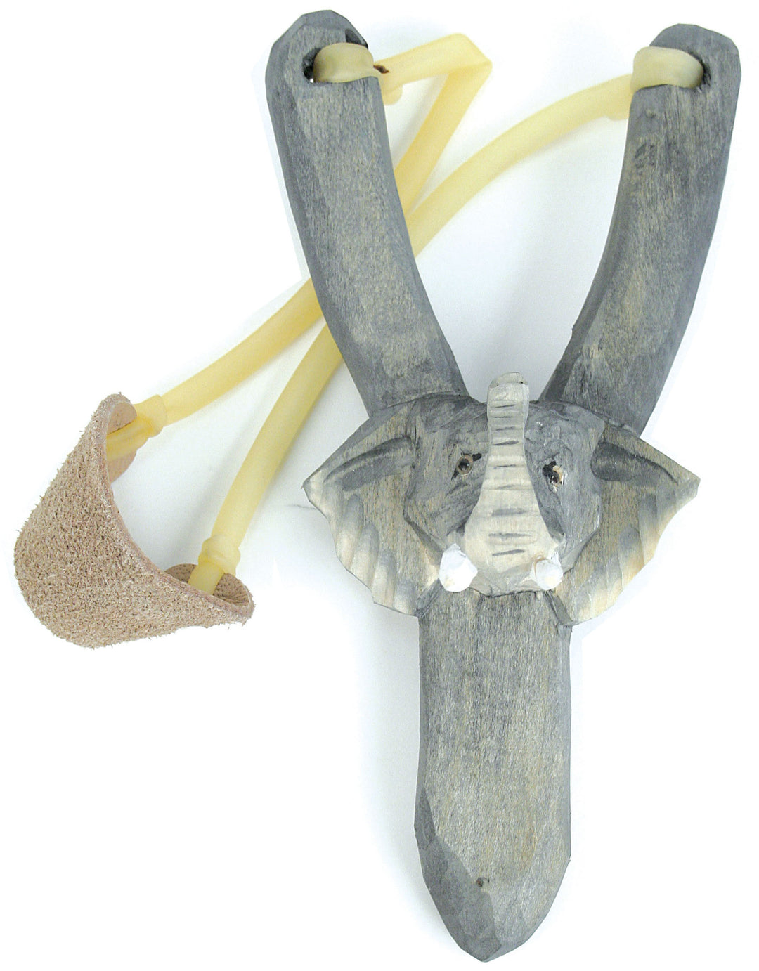 Hand-Carved Animal Slingshot