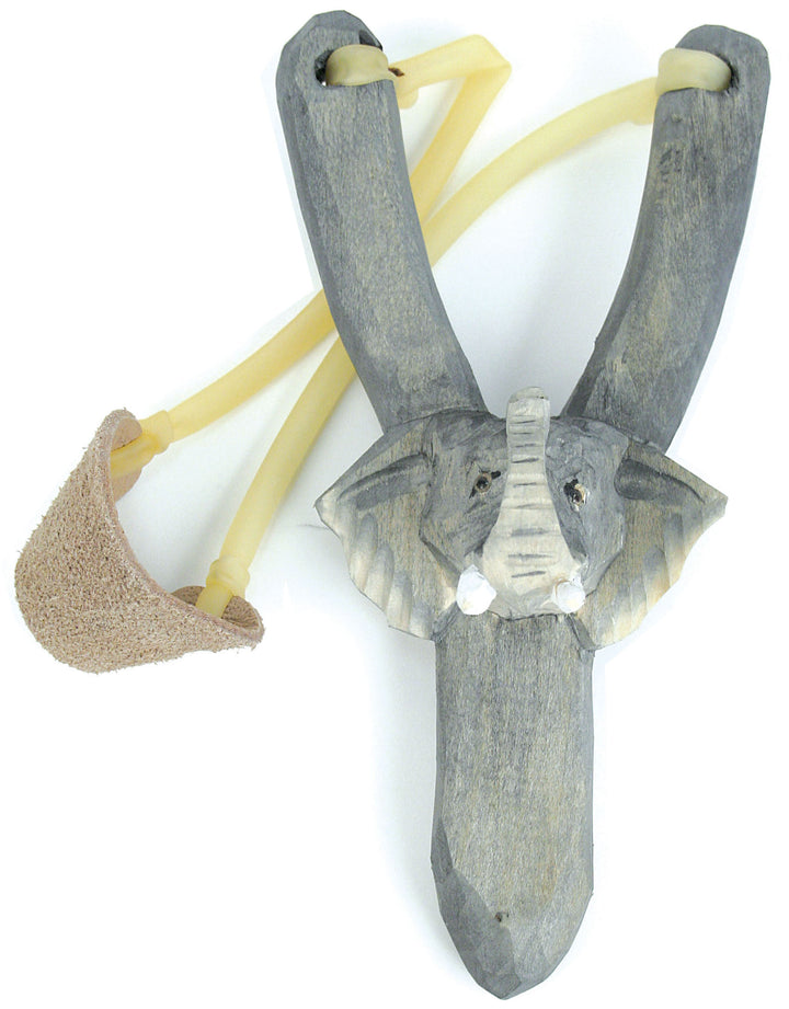 Hand-Carved Animal Slingshot