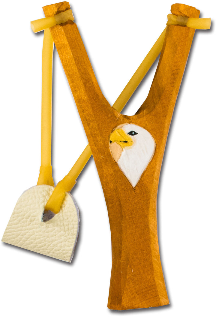 Hand-Carved Animal Slingshot