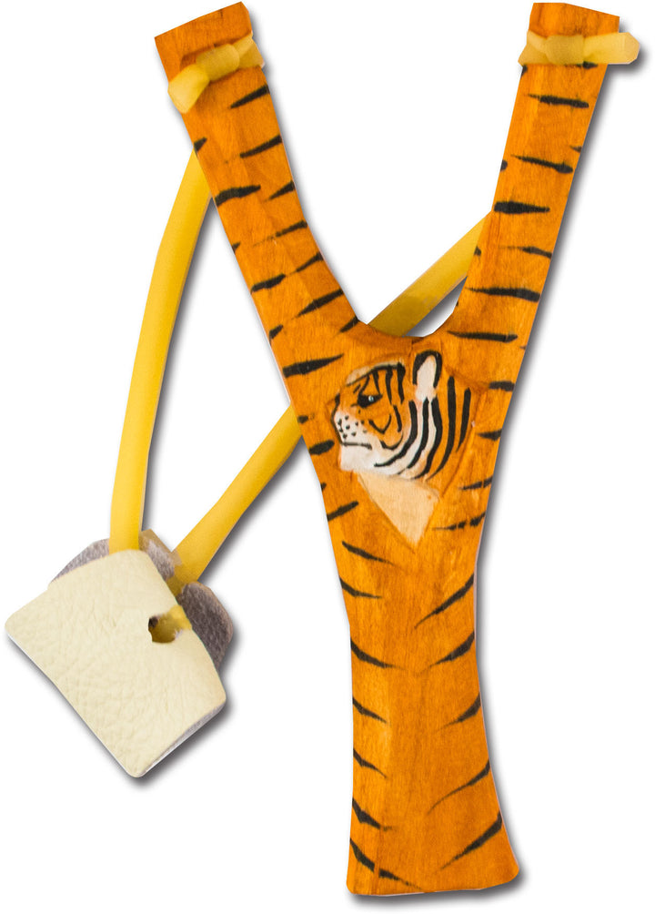 Hand-Carved Animal Slingshot