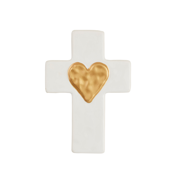 Ceramic and Gold Cross