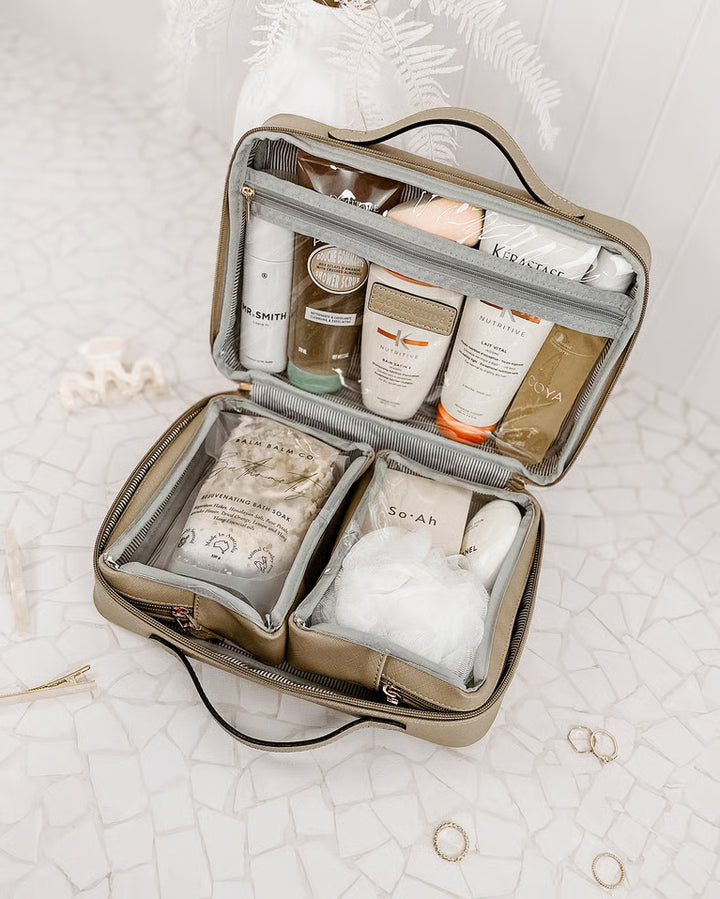 Georgie Toiletry Case - Coffee
