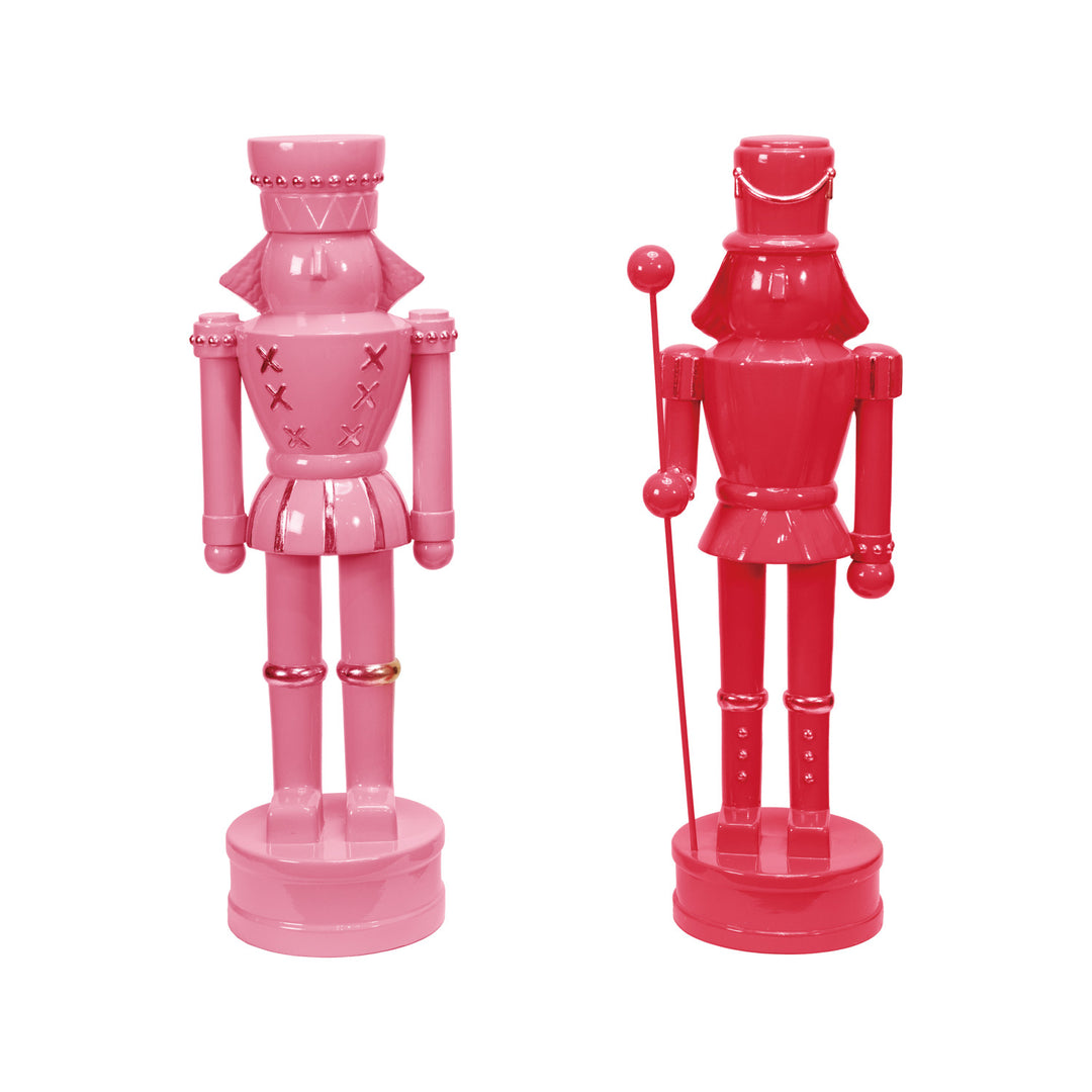 Resin Nutcracker with Gold Finish Accents, 2 Styles