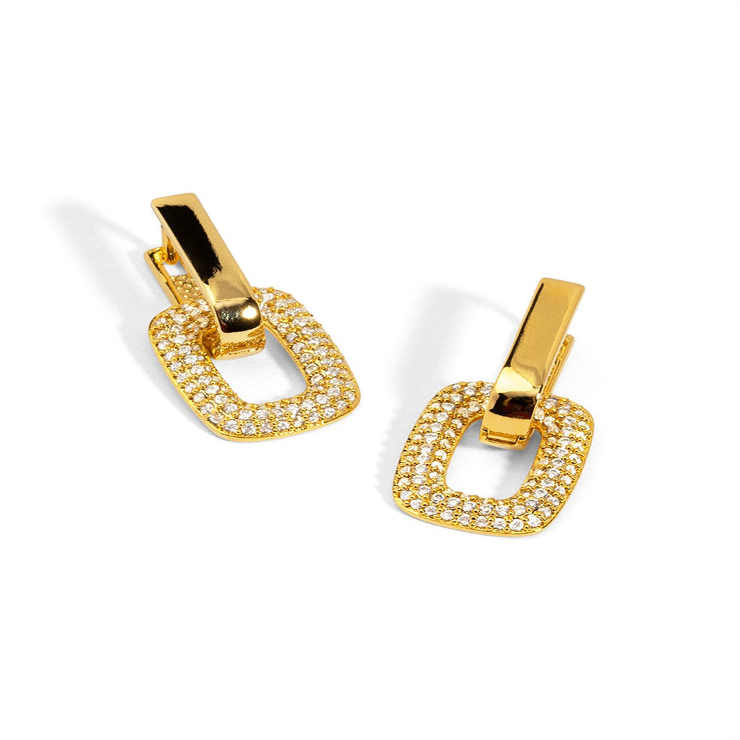 Square-Pave-Link-Drop-Earring