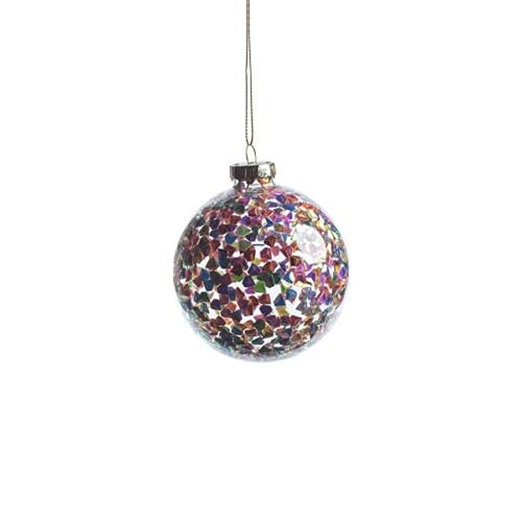 Multicolor Sequin Ornament - 3", Min.12