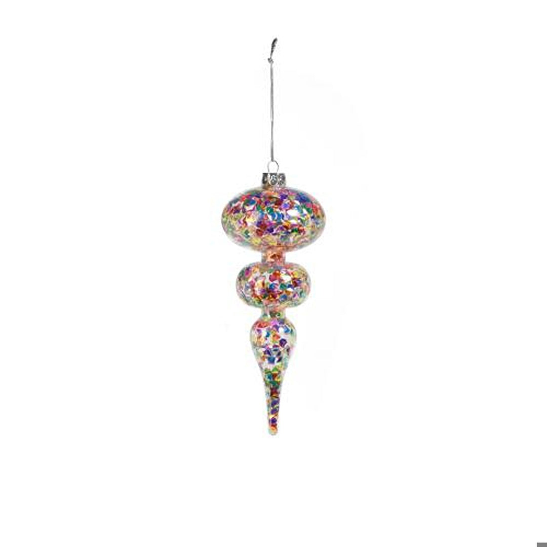 Multicolor Sequin Ornament-7.5", Min. 12