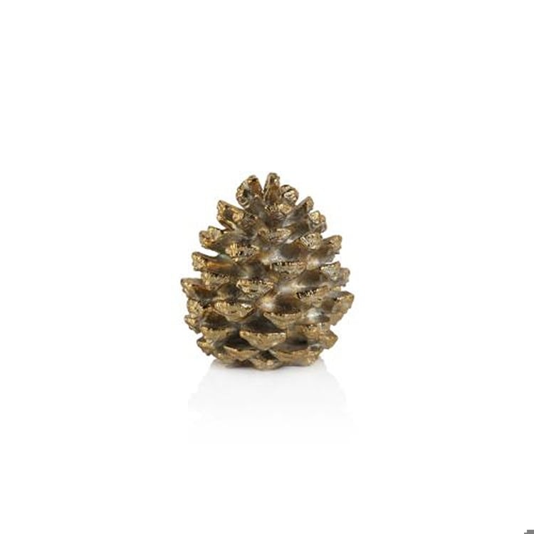 Decorative Pine Cone- Gold, 6.5"