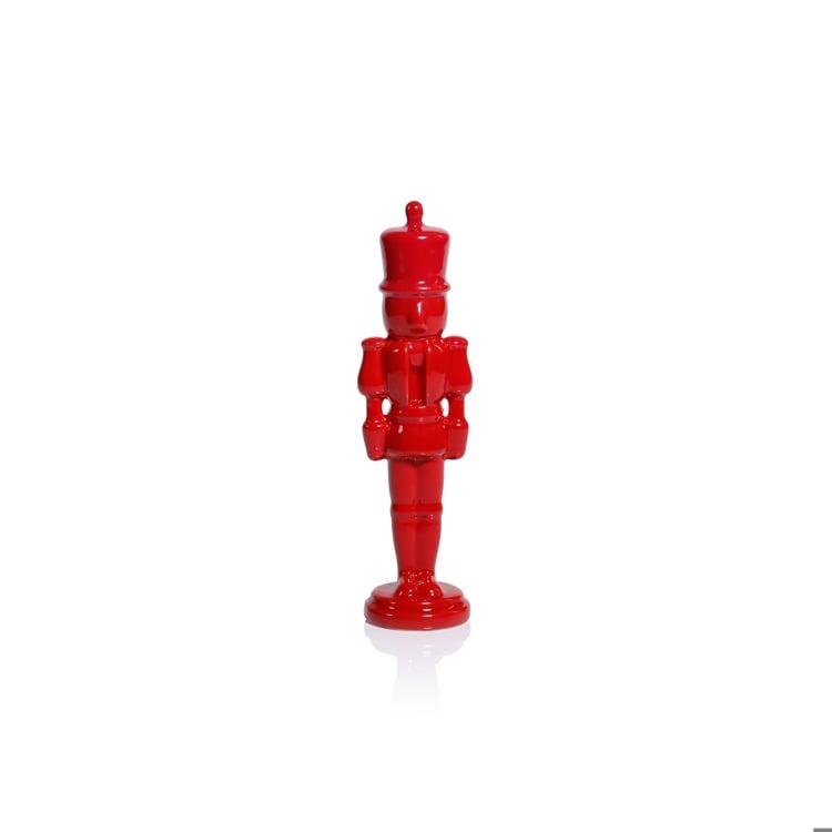Ceramic Red Nutcracker, 8.25"