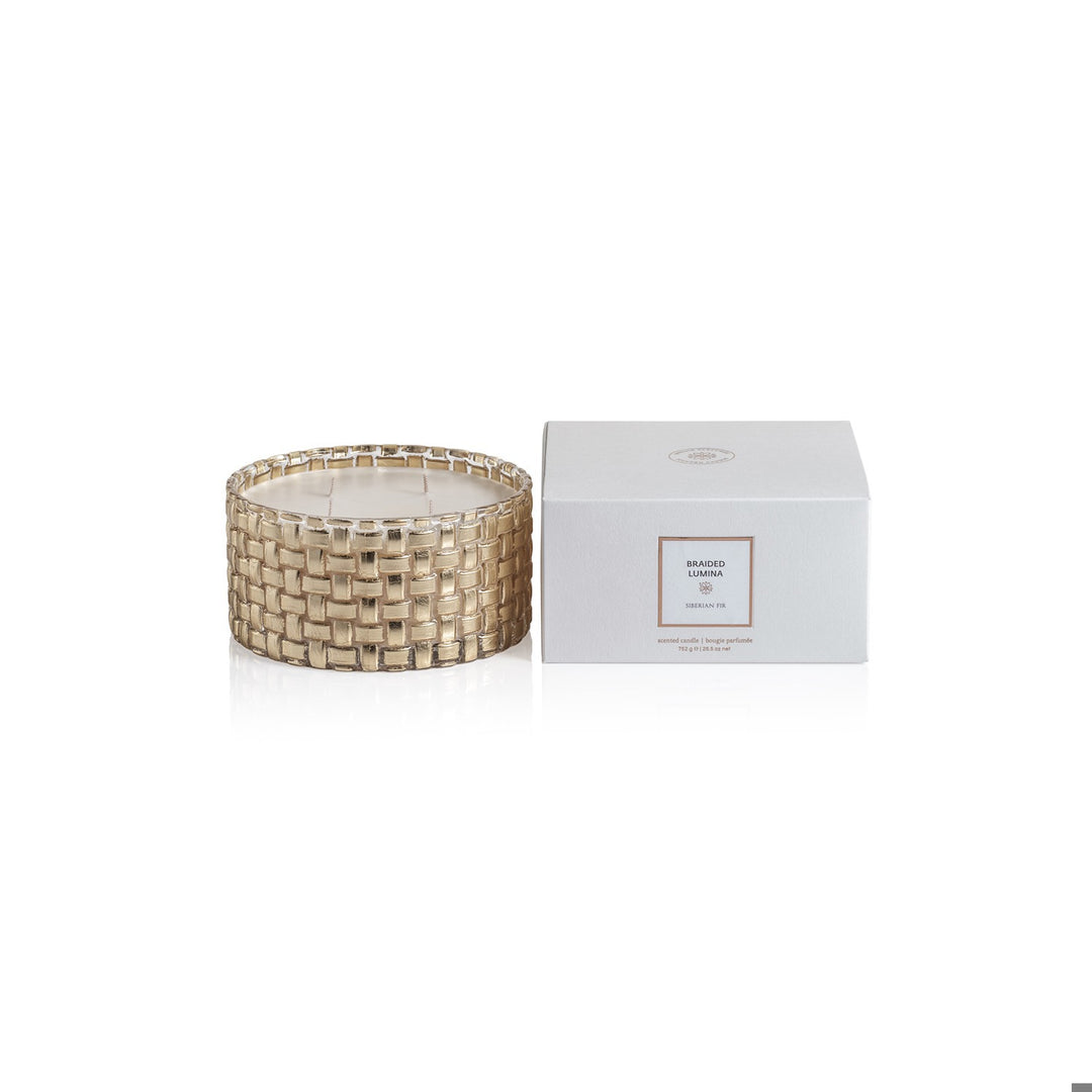 Braided Lumina Scented Candle, 4 Wick 26.5 oz- Sib
