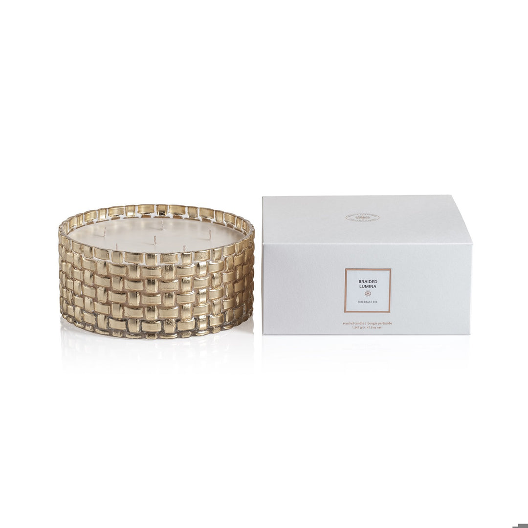 Braided Lumina Scented Candle, 6 Wick 47.5 oz- Sib