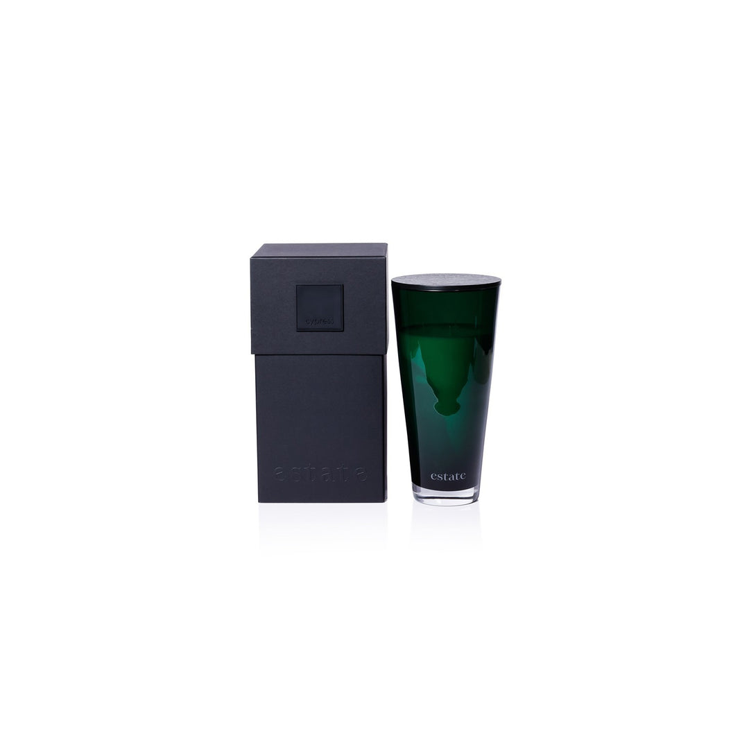 Estate Candle 57 oz, Green- CYPRESS