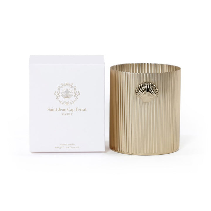 Cap Ferrat Fan Shell Design Candles in Gift Box-Go