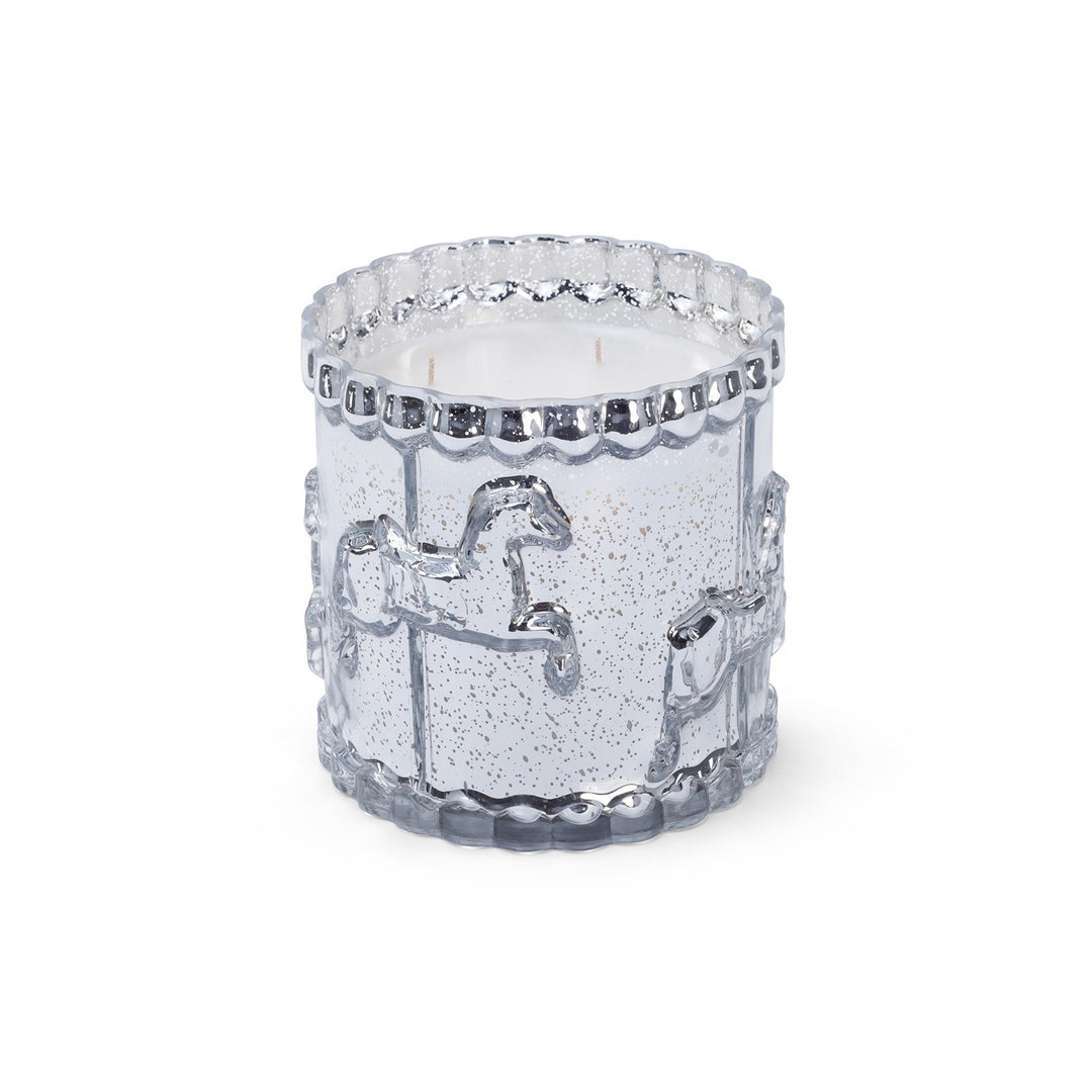 Grand Carousel Silver Candle