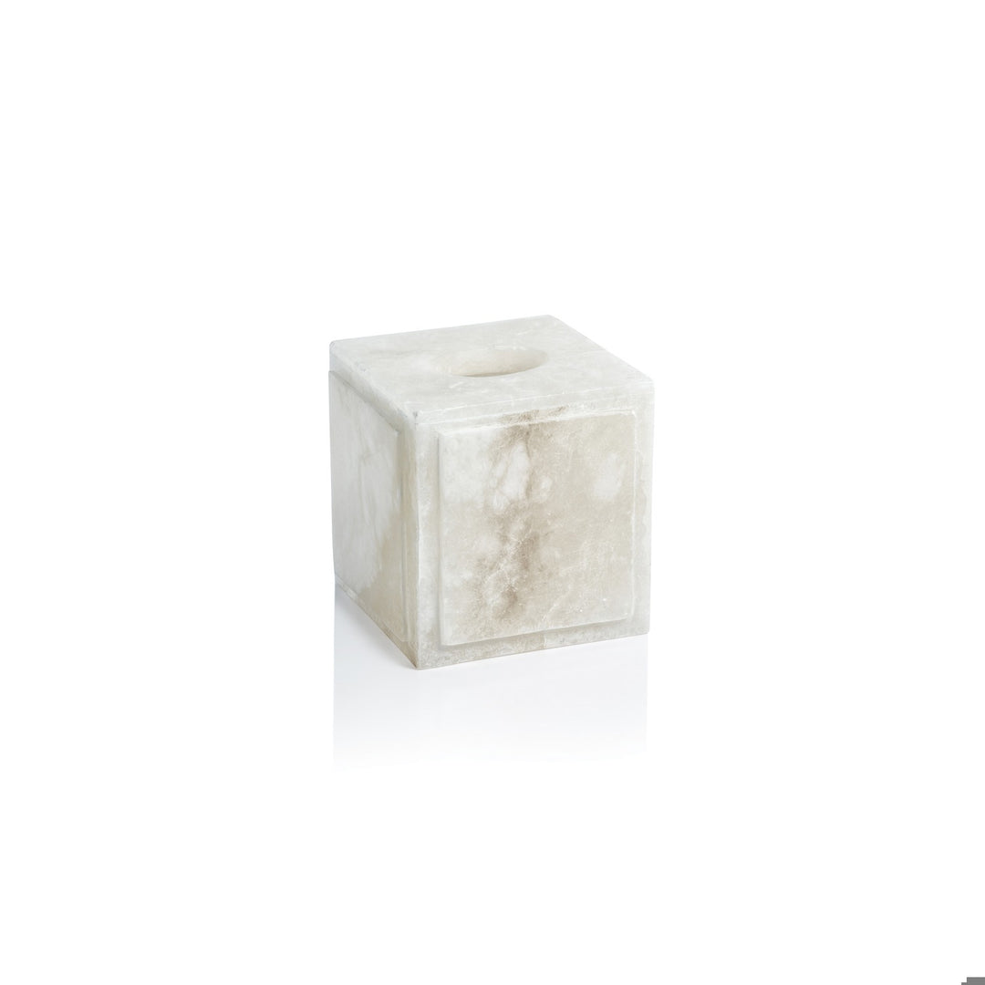 Cote d'Azur Alabaster Tissue Box