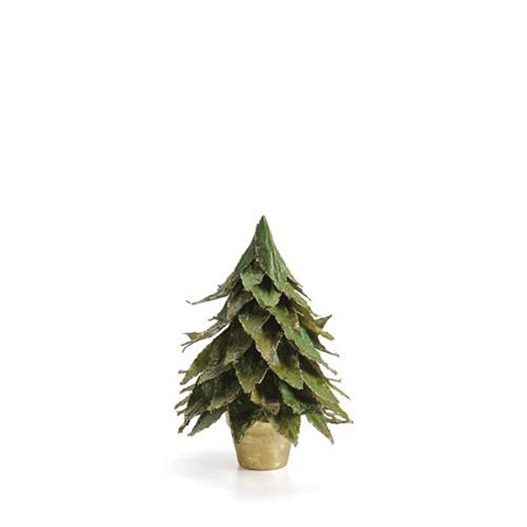 Natural Leaf Tree on Pot/Green - Small,Min.4