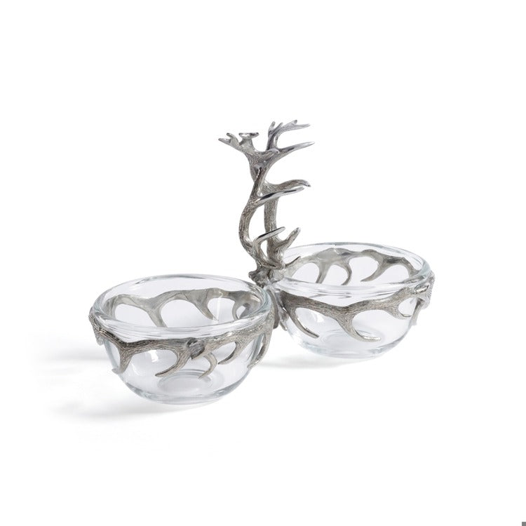 St. Anton Pewter & Glass Condiment Set