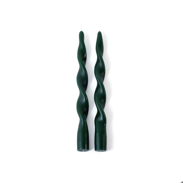 LumiÃÂ¨re Twist Formal Candles- SET/2, 10" - ALPINE