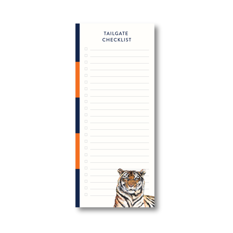 Orange + Blue Tiger Notepad by Mads Studio & Co.